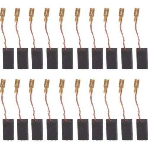 HOT-Carbon Brush 20Pcs Replaceable Great Conductive Carbon Brush for Electric Motor Drill 100 5816mm
