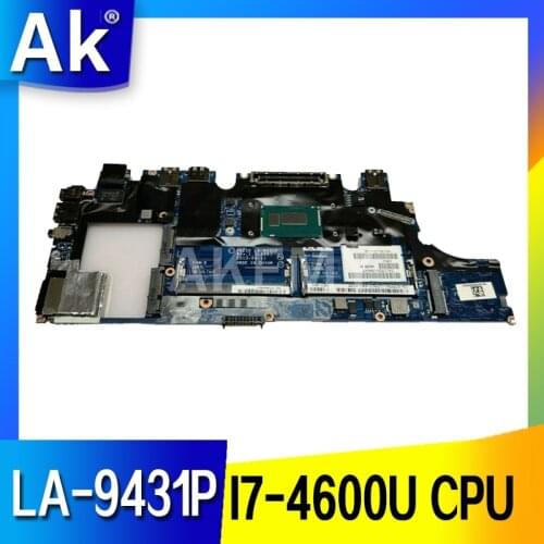 Akemy CN-0X9Y17 0X9Y17 VAZ50 LA-9431P MAIN BOARD For Dell Latitude E7240 Laptop Motherboard I7-4600U CPU