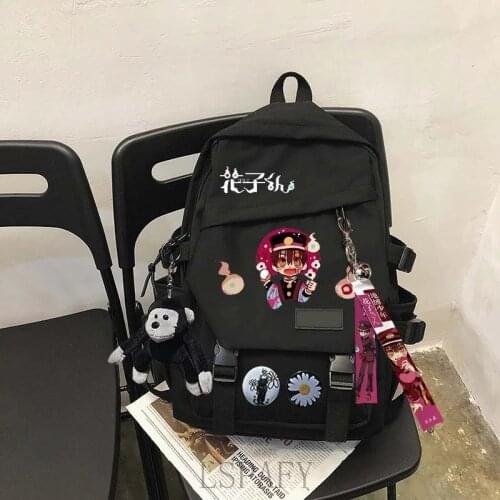 Anime Toilet-Bound Jibaku Shounen Hanako-Kun Hanako Kun Cosplay Student School Backpack Unisex Fashion Bags Travel Laptop Gifts
