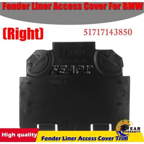 For BMW E82 E88 E90 E91 135i 325i Right Car Front Fender Liner Access Cover Trim 51717143849 51717143850