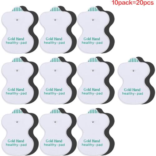 10/20Pcs Electrode Pads Self Adhesive Replacement Tens Non-woven Fabric Physical Therapy ReusableTENS Unit Patches Pad Messager