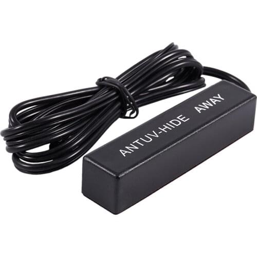 Electronic Stereo AM/FM Radio Amplified Antenna Car Boat 12V Black