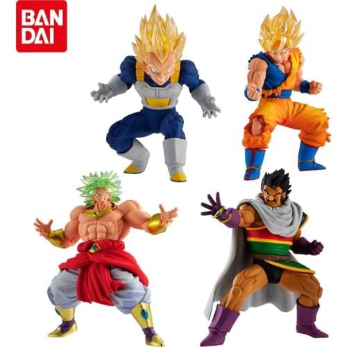 Bandai Genuine Gashapon Dragon Ball Z HG Series 09 Son Goku Vegeta IV Broli Paragus Action Figure Collection Model Gacha Toys