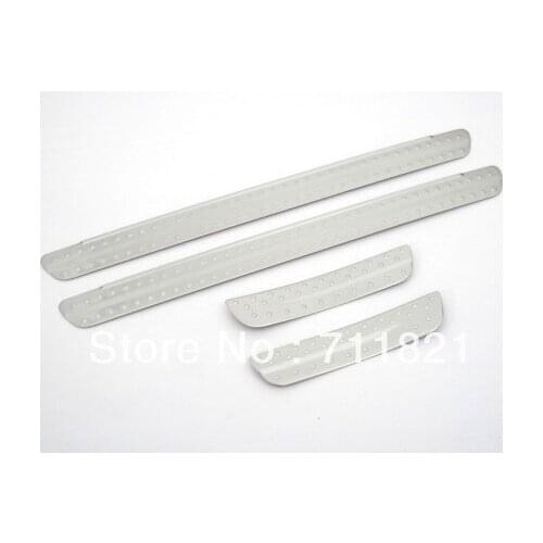 Chrome Door Sill Scuff Plates For Nissan March K13 2010-2012