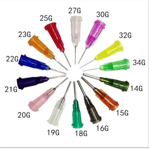 50pcs /Set Dispensing Needle Welding Fluxes For Welding Tools Suitable All Glue Liquid Solder Paste Adhesive Dispenser Needle