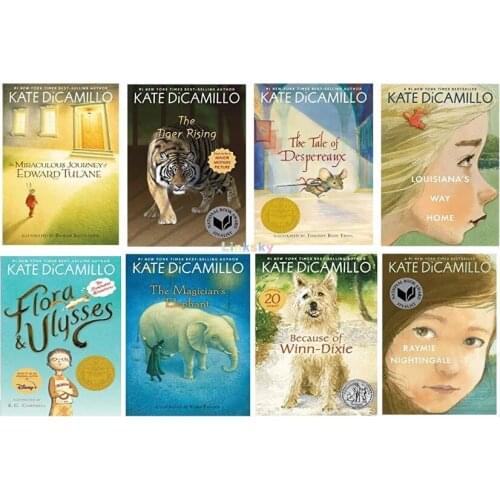 Kate Dicamillo Classic 8 Books Box Collection Set,(The Miraculous Journey of Edward Tulane, The Magicians Elephant,and more)