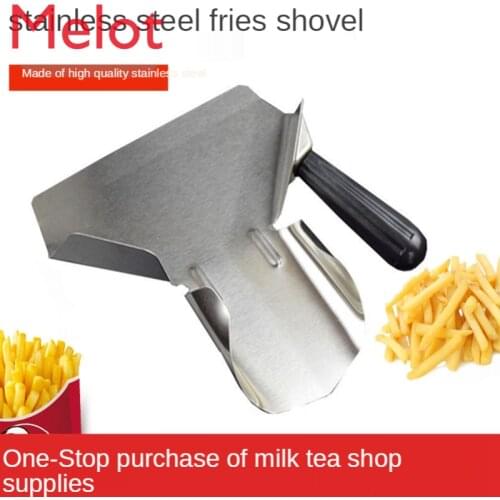 French Fries Spatula Single Handle Pack Fries Machine French Fries Spatula Chips Packing Shovel Funnel