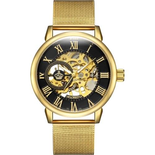 MG．ORKINA MG Mens Stainless Steel Watch