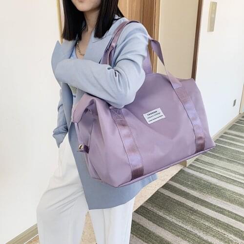 Fashion Womens Sports Gym Bag Nylon Waterproof Travel Bags Yoga Handbag Large capacity Shoulder Bags For Women 2021 New