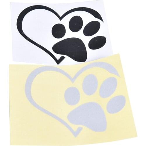 Car Truck Sticker Bumper Window Adopt Bully Heart Cat Dog Laptop Boat Truck Auto Bumper Wall Graphic Heart Paw Vinyl Decal