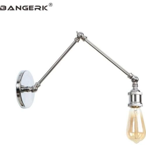 Nordic Design Loft Long Arm Sconce Wall Lights Iron Industrial Vintage Adjust Bedroom LED Wall Lamp Home Decor Luminaire