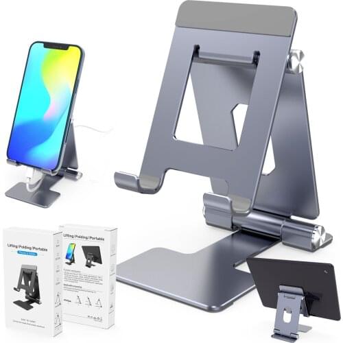 Foldable Desk Phone Holder Stand Tablet Desktop Holder Aluminum Alloy