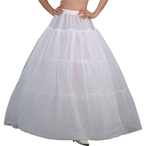 NIXUANYUAN Full White Ball Gown 3 Hoops Wedding Accessories Petticoat Underskirt Slips Quinceanera Gown for Wedding Dress