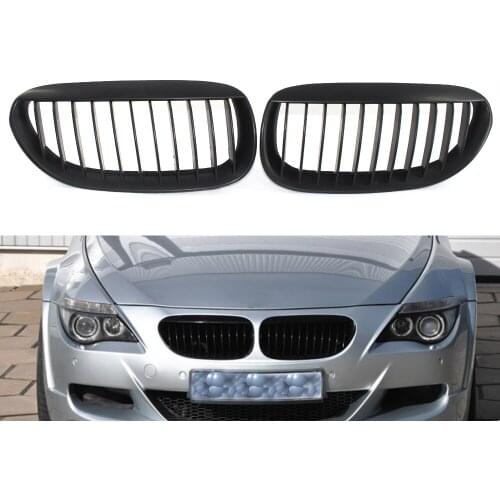 Front Grille Grill for BMW 6 Series E63 E64 LCI M6 650i 645CI Matte Black coupe Convertible 2Door