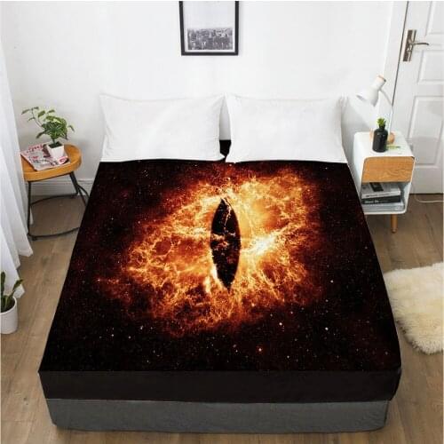 3D HD Fitted Sheet 160x200/150x200,Bed Sheets On Elastic Band Bed,Mattress Cover.Bedsheet Bedding,Bed Linen Starlight Fantasy