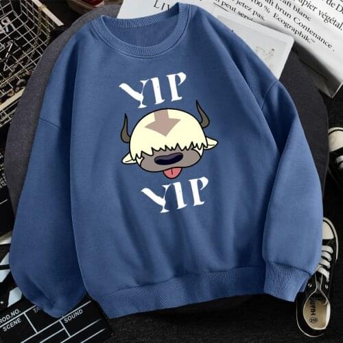 Man Woman Hoodies The Last Airbender Print Cartoons Sweatshirts Autumn Fleece Crewneck Harajuku Hooded Sweatshirt Men Streetwear