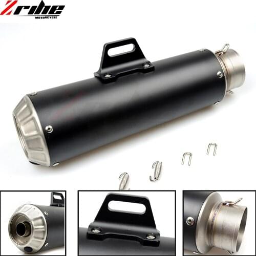 For Yamaha Honda Kawasaki Ducati Universal 36-51mm Motorcycle parts Exhaust Modified Motorbike Exhaust Pipe stainless steel
