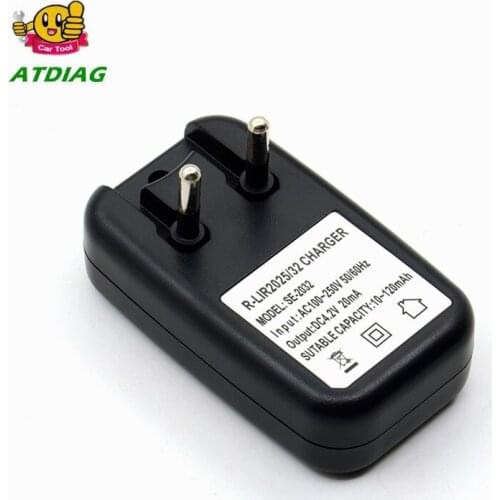 EU Plug Li-ion LIR2032 LIR2025 ML2032 ML2025 CR2032 Coin Button Cell Battery Adapter Charger Fast Charging Chargers