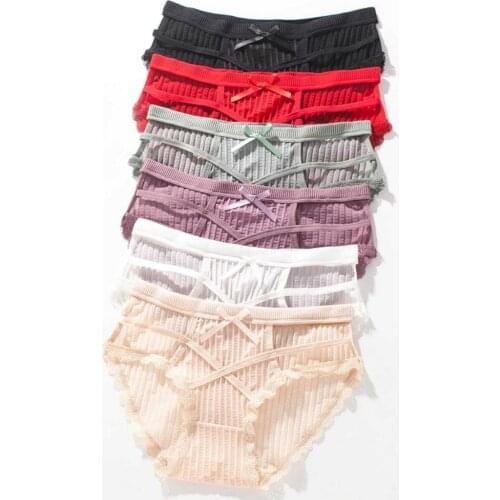 Woman Underwear Lingeries Seamless Nudity Comfortable Nylon Sexy Cross Belt Panty Briefs Womens Hollow Panties Underpants 2021