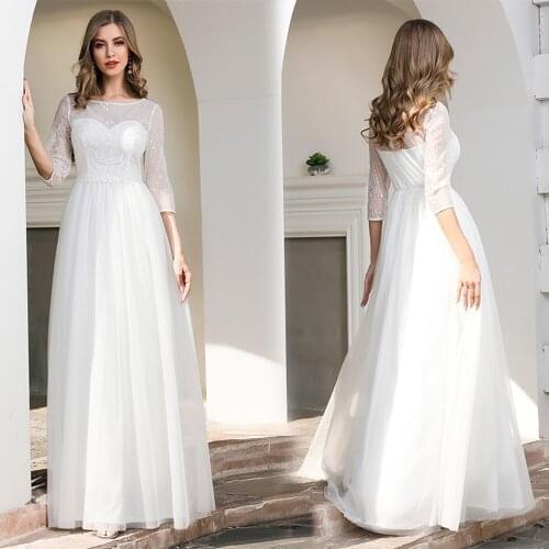 Ready To Ship Formal Evening For Lady Sweetheart Long Sleeve Fashion Lace Dresses Women