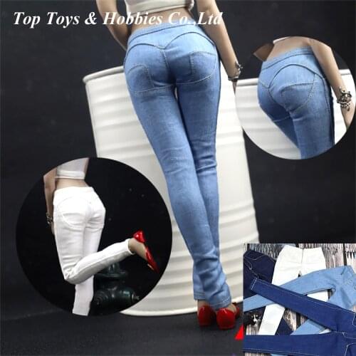 1 / 6 ACNTOYS ACN003 womens tight denim Pants For 12'' Women Figure Body Toys