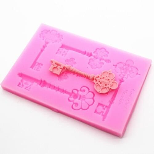 1 pcs Retro lock clay fondant cake mold chocolate mold P112