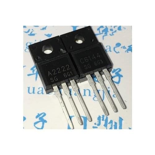 10PCS/Lot 5Pairs A2222 C6144 TO-220F (5pcs 2SA2222 + 5pcs 2SC6144) TO-220 new original