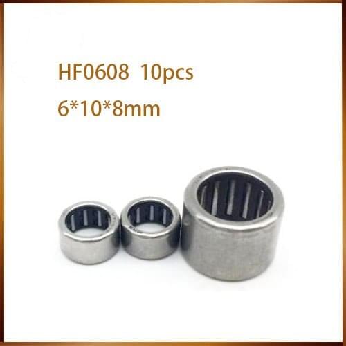 2018 Rodamientos Thrust Bearing 10pcs Hf0612 One Way Needle Bearing 6mmx10mmx12mm Hf0306 Hf0406 Hf0608 Ewc0608 Ewc0809