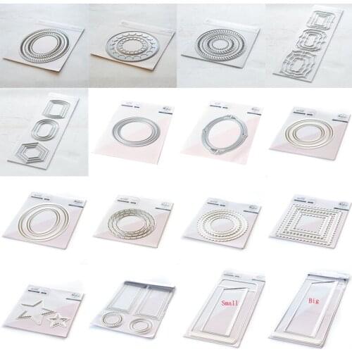 2021 AliliArts Metal Cutting Dies Circle & Oval frame diy Scrapbooking Photo Album Decorative Embossing PaperCard Crafts Die