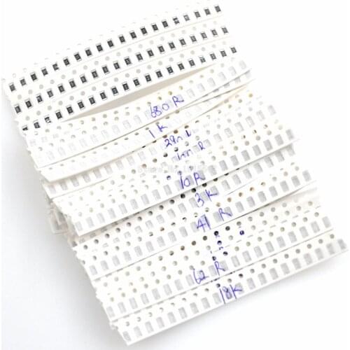 1206 SMD Resistor Kit Assorted Kit 1ohm-1M ohm 1% 33valuesX 20pcs=660pcs Sample Kit
