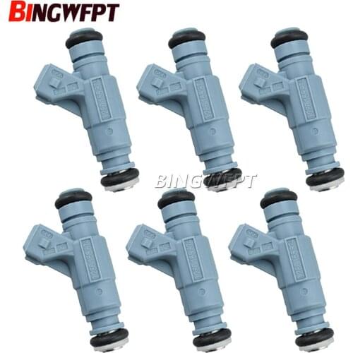 6x Fuel Injector OEM 0280155874 Engine Gasoline Nozzle EV6 for VW NEW BEETLE 2.0L 0280155874