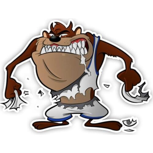 Car Stickers Decor Motorcycle Decals Angry Tasmanian Devil Funny Decorative Accessories Creative Waterproof PVC,13cm*11cm