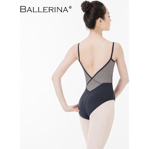 Ballerina Ballet Leotard Back cross Women Girl Adult Gymnastics mesh Sling Leotard Bodysuit aerialist Dance Clothes 5583