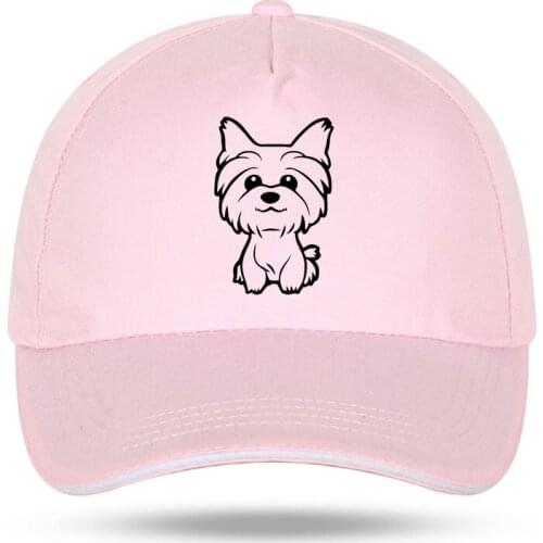 New Men Women Yorkie Yorkshire Terrier Doggy Cute Fun Dog Baseball Caps for Hip Hop Cotton Velcro Trucker Cap Bone Dad Hats