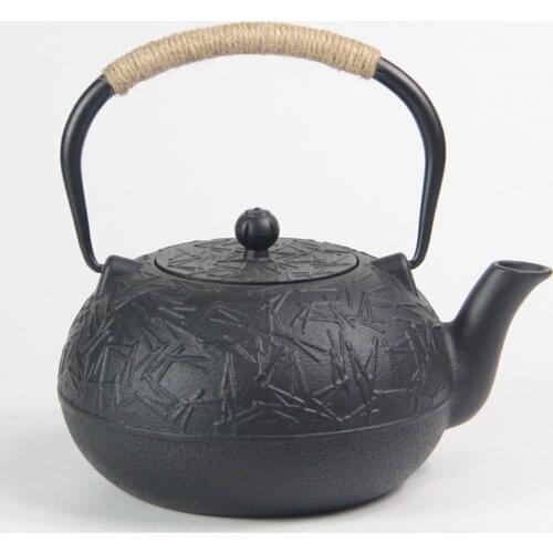 Iron Cast Teapot 600ml-3000ml Large-Capacity Boiled Water For Making Tea Household Handmade Classic Grain Retro Beautiful Tea Se