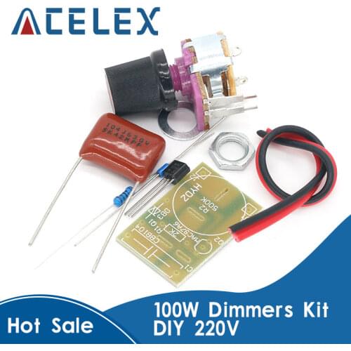 Dimmers Dimming Unassembled Kit 100W DIY Suite Trousse Boards Switch Table Lamps 100 Watts Integrated Circuits Electronic Parts