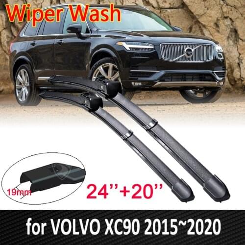 For VOLVO XC90 2015~2020 2016 2017 2018 2019 Car Wiper Blades Front Windscreen Windshield Wipers Car Accessories Stickers