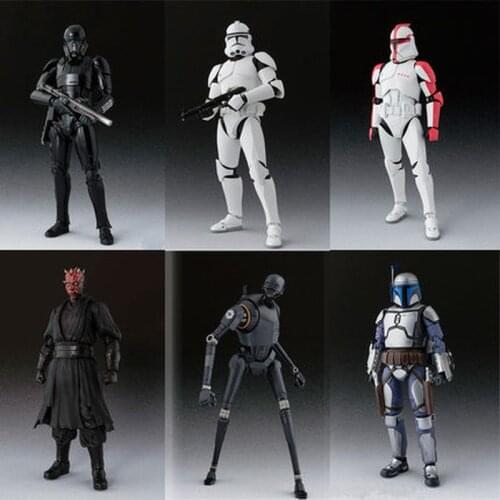 Star Wars Han Solo Jango Fett Action Figures 6 Inch Stormtrooper Movable Doll Model Toy Figure The Rise Skywalker