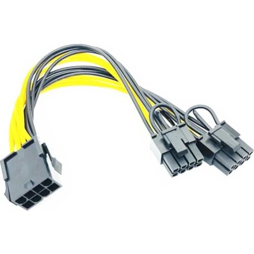 8 Pin to dual 8 (6+2) Pin PCI Express Power Converter Cable for Graphics GPU Video Card PCIE PCI-E VGA Splitter Hub Power Cable