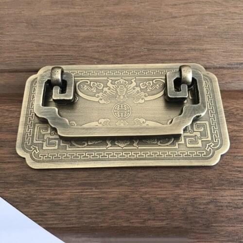 Chinese antique simple drawer knob furniture hardware Classical wardrobe cabinet shoe door handle closet cone vintage pull
