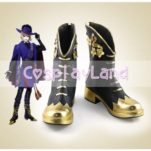 Villains Academy Adventure Game Afterglow Savannah Pomefiore Epel Felmier Rook Hunt Cosplay Shoes Boots Men Shoes Costume