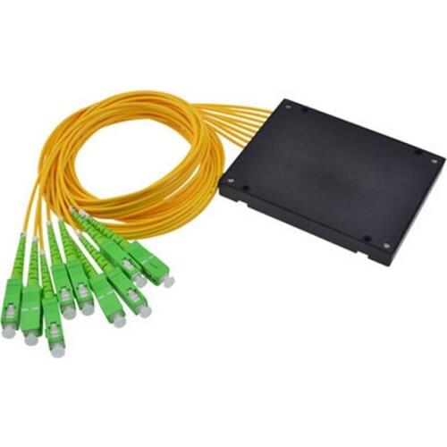 PLC1X8 fiber splitter SC/APC PLC Splitter Module SM 1.5M ABS BOX