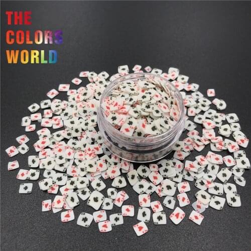 Polymer Clay Sprinkles Hot Soft Clay Sprinkles Colorful Poker Shape Nail Art Decoration Plastic Crafts Tiny Cute Accessories