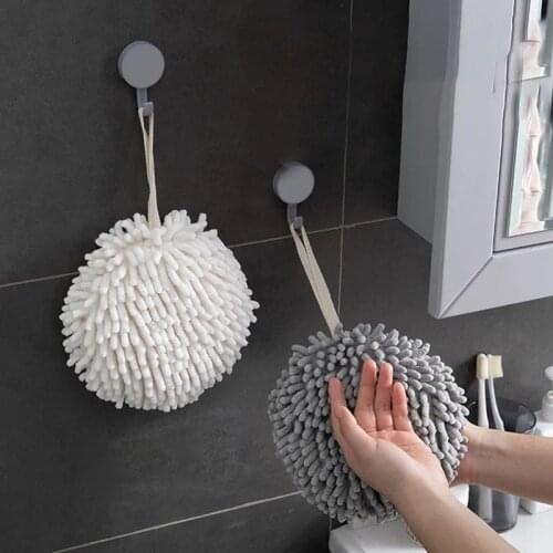 Hand Towel Quick-Drying Strong Water-Absorbing Hanging Type Hand Towel Kitchen Bathroom Household Plain Hand Dry Towel