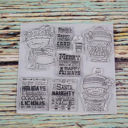 Happy everything Transparent clear stamp for DIY Scrapbooking/Card Making/Kids Christmas Fun Decoration Supplies