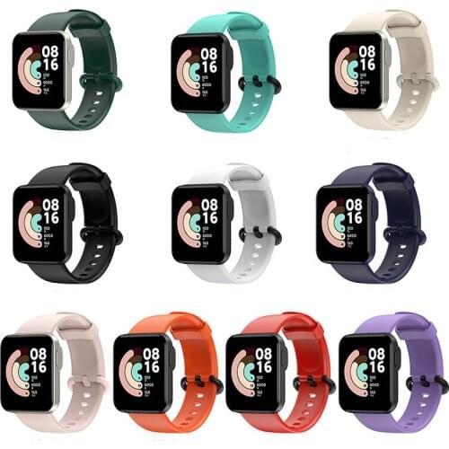 Silicone Smartwatch Replacement Part Sport Wrist Watchband For Xiaomi Mi Watch Lite/Redmi Strap Smart Wristband Band Accessories