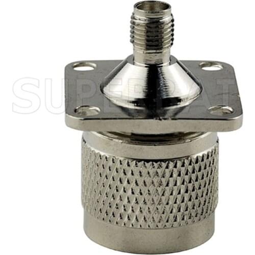 Superbat RF Adapter SMA Female to N Male Flange Ppanel Mount wifi Adapter RF Connector