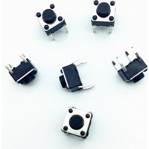 1000 Pcs Tactile Switch Tact 6x6x5 Mm 4-pin Dip-micros Resistance High Temperature Power Switch Button Feet Of Vertical Copper