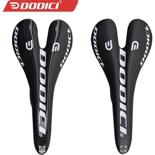 DODICI MTB Road bicycle carbon fiber Saddle Ultralight 3K Matte/Glossy cushion ultra light hollow seat Comfortable Bike Saddle