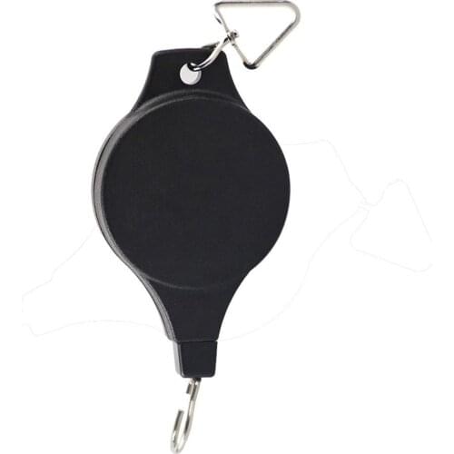 20-90cm Retractable Hanging Basket Pull Down Hanger Pulley Garden Baskets Plant Pot Hanging Basin Retractable Hook Greenhouse